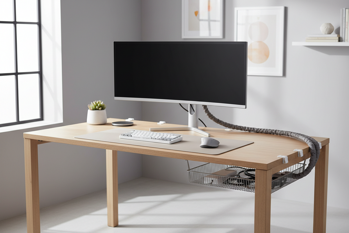 How to Organize and Hide Cables in Your Home Office