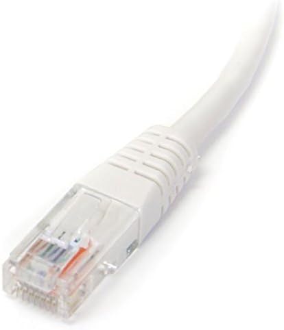 StarTech.com Cat5e Ethernet Cable - 25 ft - White - Patch Cable - Molded Cat5e - Image 2