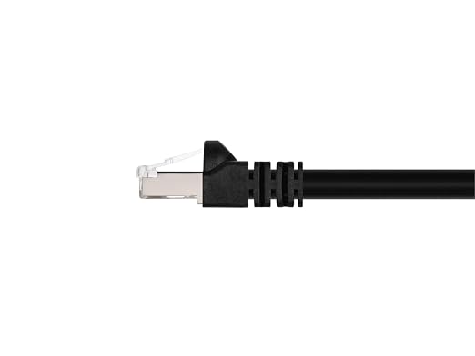 Monoprice Cat6A 75ft Black Patch Cable Double Shielded 26AWG 10G Pure Bare - Image 2