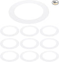 PATIKIL 4" ID 5.5" OD Plastic Trim Ring, Translucent Matte White by PATIKIL