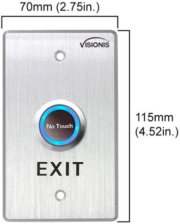 Visionis FPC-6131 Two Doors Door Access Control Out Swing Door 300lbs Mag Lock - Image 9