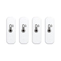 Zigbee Temperature and Humidity Sensor, 4 Pack, Smart Home Compatible, Zigbee by Besisglas