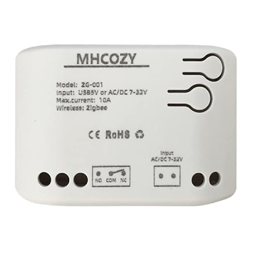Smart Home Dry Contact Zigbee Relay Switch, Remote Control Zigbee Switch by MHCOZY