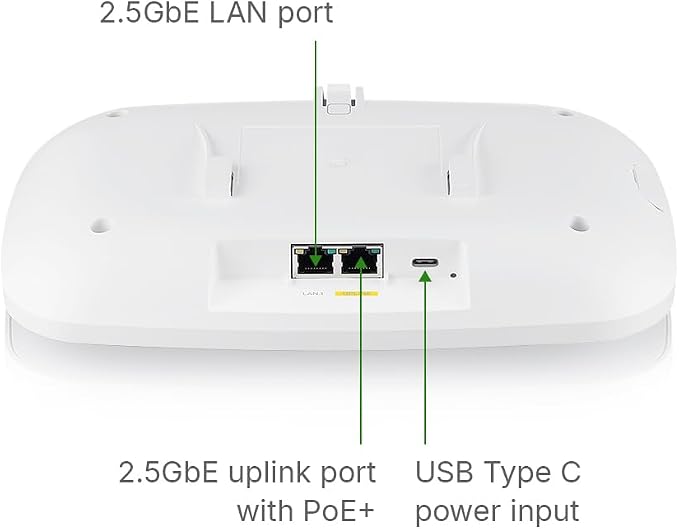 Zyxel WiFi 7 BE11000 Access Point | 2X 2.5G Ethernet Ports | PoE+ | Triple - Image 3