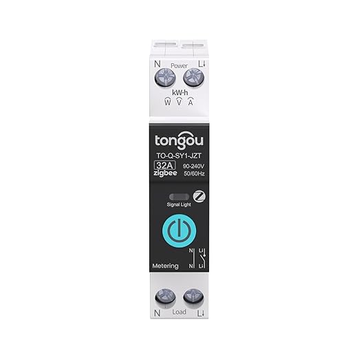 TONGOU ZigBee DIY Smart Switch 32A| DIN Rail Switch| 1P+N 90-240VAC| Real-time by TONGOU-Benefityourlife