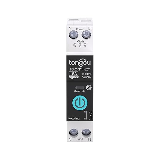 TONGOU ZigBee DIY Smart Switch 16A| DIN Rail Switch| 1P+N 90-240VAC| Real-time by TONGOU-Benefityourlife