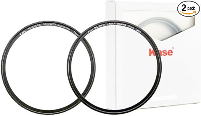 Kase Magnetic Adapter Set - 58mm Filter Magnetic Adapter and 58mm Lens Magnetic by KaseFilter