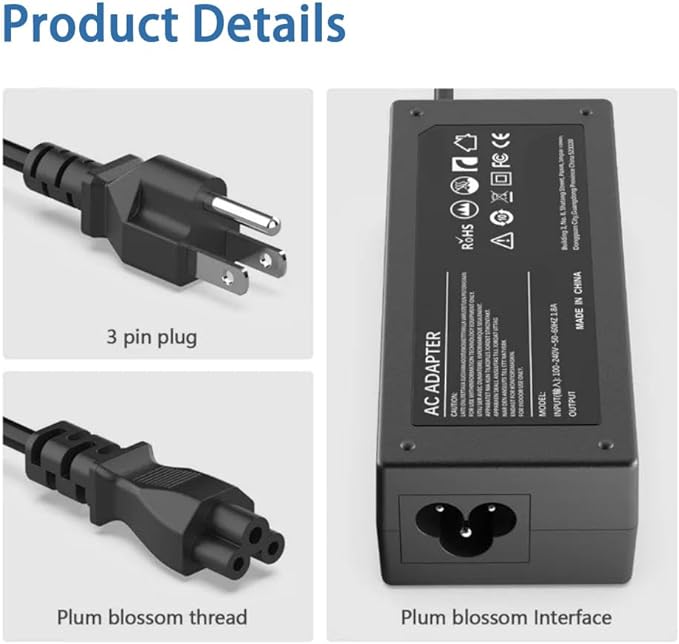 4-Pin AC/DC Adapter for D-Link DNS-321 DNS-326 DNS-323 DNS-726-4 DNS-722-4 - Image 3