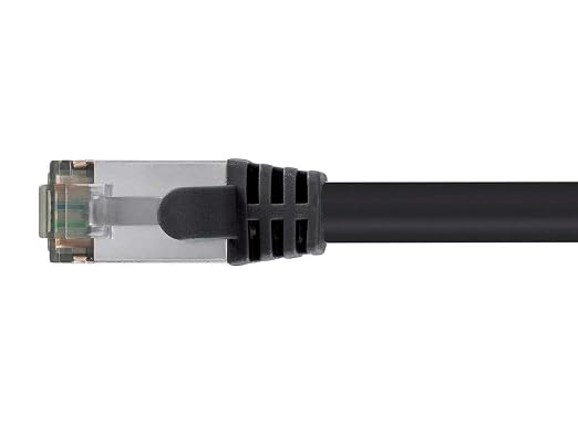 Monoprice Cat8 30ft Black Patch Cable Double Shielded 26AWG 2GHz 40G Pure Bare - Image 3