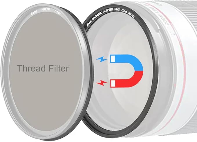 Kase 77mm Magnetic Lens and Filter Adapter Ring Kit by KaseFilter