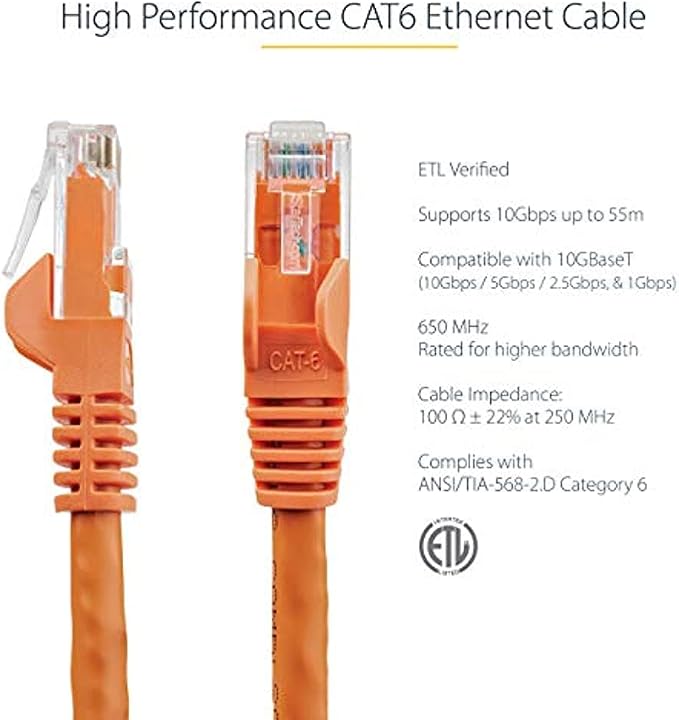 StarTech 8ft CAT6 Ethernet Cable - Image 2