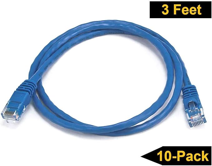iMBAPrice 7' Cat5e Network Ethernet Patch Cable, 10 Pack - Image 3