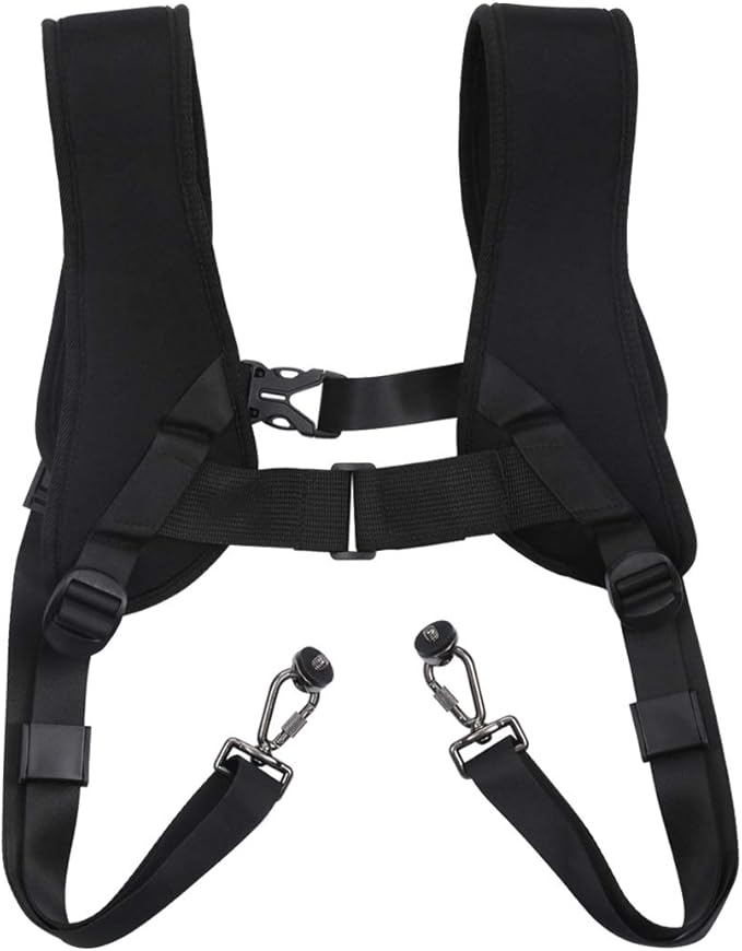 PULUZ Dual Camera Shoulder Harness Quick Release Double Camera Tether Strap - Image 2