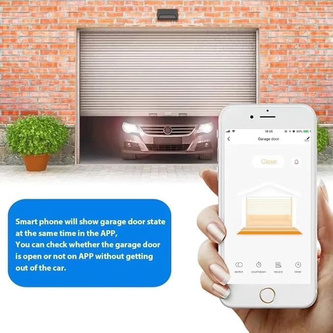 Easy Installation, Huacaoe Tuya Smart WiFi 5V Garage Door Opener Controller - Image 9