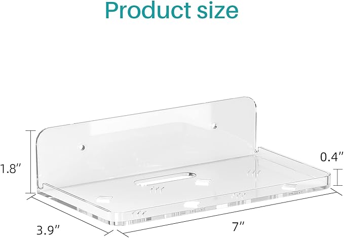 Wall Mount Floating Shelves for 2 Pcs Security Camera Shelf Mini Speaker Other - Image 3