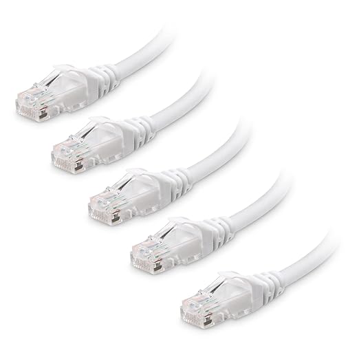 Cable Matters 10Gbps 5-Pack Snagless Cat 6 Ethernet Cable - 14ft by CableMatters