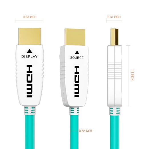 RUIPRO 8K Fiber Optic HDMI Cable 6 Feet 48Gbps 8K60Hz 4K120Hz Dynamic HDR eARC - Image 8