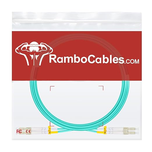 OM3 LC to LC Fiber Patch Cable Multimode 13ft/4m-8PACK, MM Fiber Optic Patch - Image 7