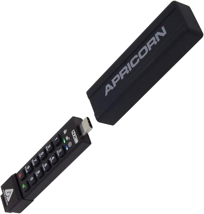 Apricorn 128GB Aegis Secure Key 3 NXC 256-Bit Hardware-Encrypted USB 3.2 Type C - Image 3