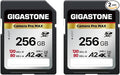 【5-Years Data Recovery】 GIGASTONE 256GB SD Card 2-Pack, 4K Camera Pro MAX by Gigastone