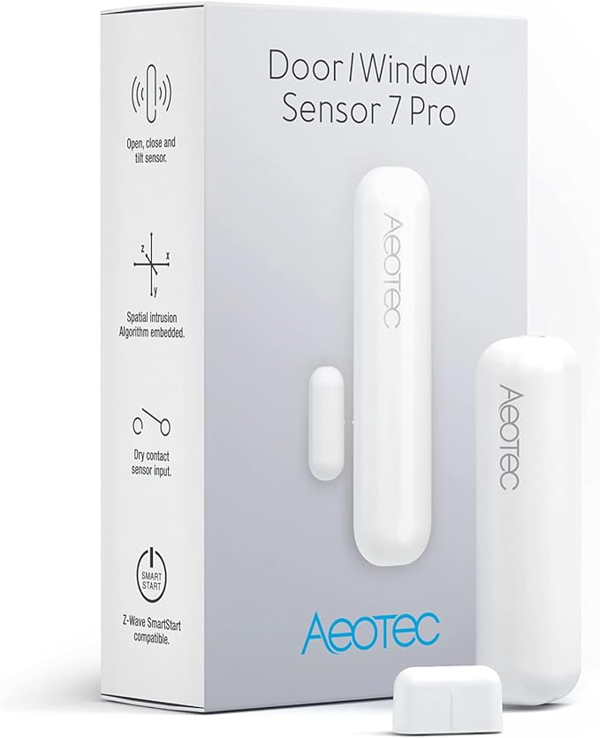 Aeotec ZWA012 Z-Wave Plus v2 Door / Window Sensor 7 Pro by Aeotec