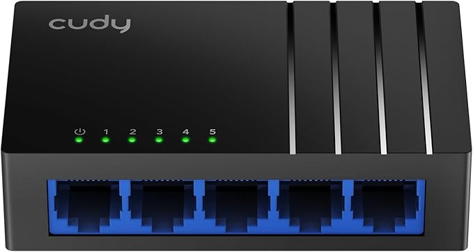 Cudy GS105D 5 Port Gigabit Ethernet Switch Desktop Ethernet Splitter Plastic by Cudy