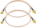 Bingfu WiFi Antenna Extension Cable RP-SMA Male to RP-SMA Female Bulkhead Mount by Bingfu-AntennasConnectivity