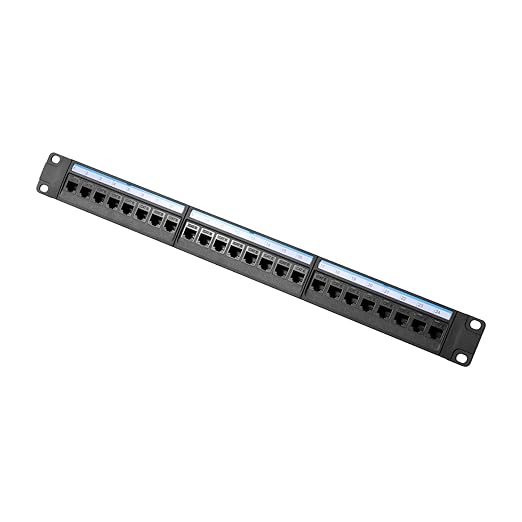 1 Pack 24-Port Cat6 Patch Panel - 10G Ready Rack-Mountable 1U Network Panel - Image 5