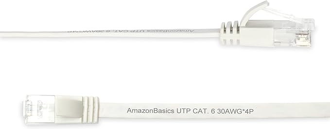 Amazon Basics Cat 6 Ethernet RJ45 10Gbps Flat Network Cable, 100ft Snagless - Image 2