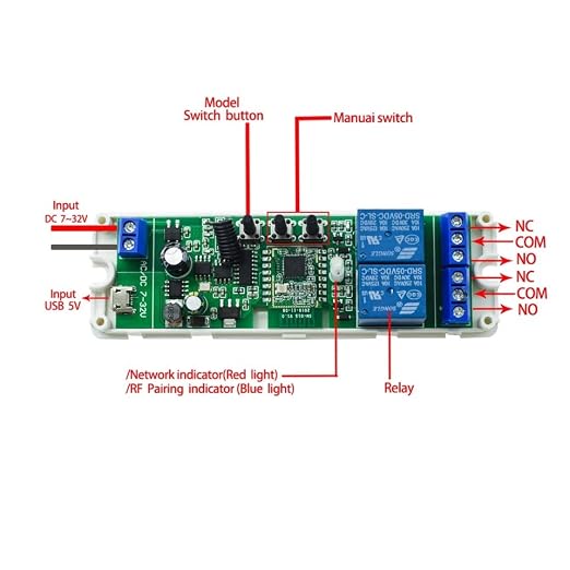 2 Channel 5V 85-250V ZigBee Smart Relay Switch, Adjustable Selflock and - Image 4