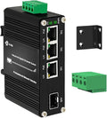 Mini Throncom 4 Ports Gigabit Industrial Fiber Ethernet Solar PoE Switch by WelcometotheThroncom