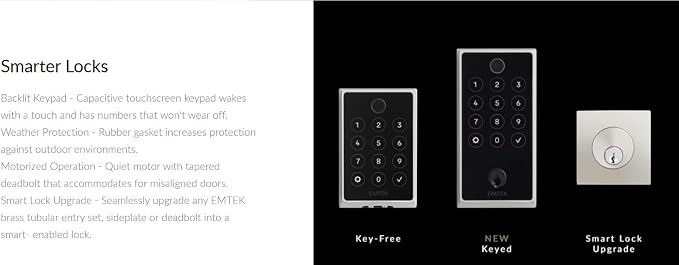 Emtek EMP21211US10B Empowered 2 Electronic Touchscreen/Fingerprint Key Free - Image 4