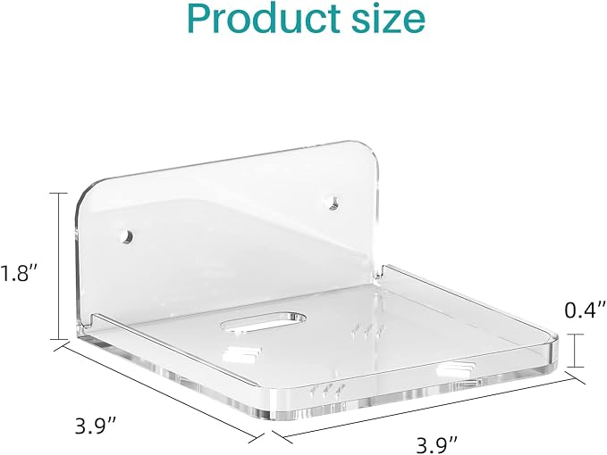 Wall Mount Floating Shelves for 2 Pcs Security Baby Camera Shelf Mini Speaker - Image 3
