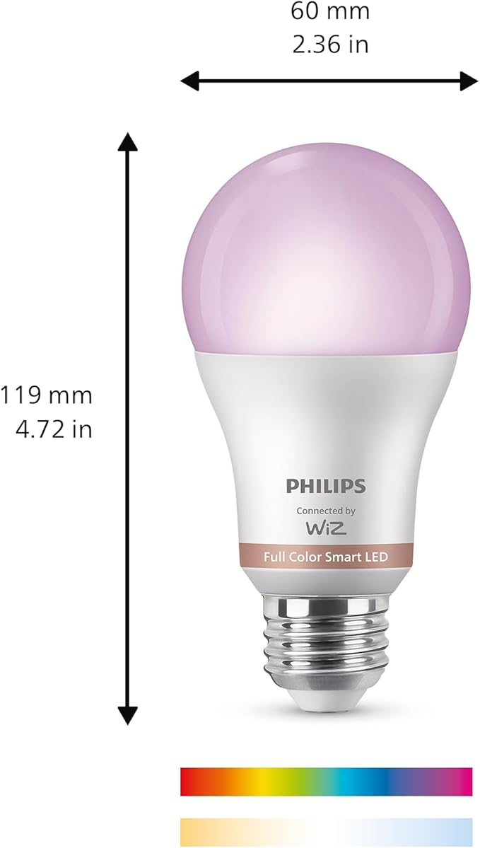Philips Smart 100W A19 LED Light Bulbs 4-Pack - Image 2