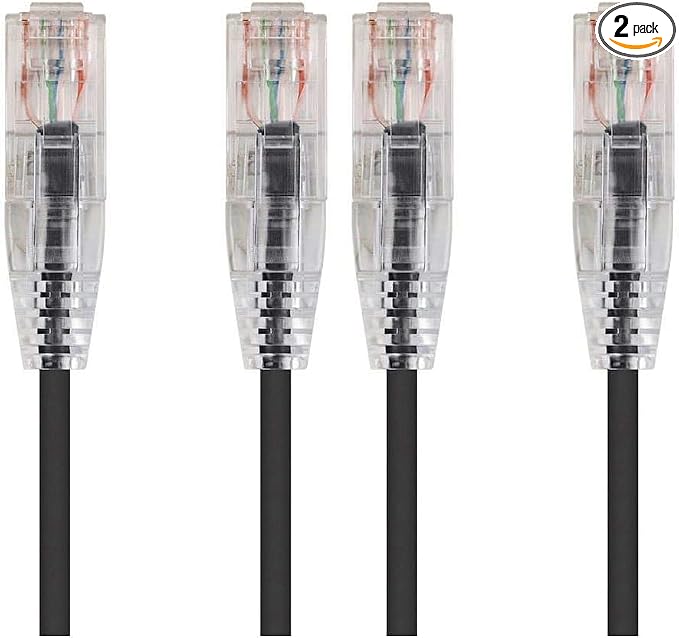 Monoprice Cat6 Ethernet Patch Cable, Snagless RJ45, CMR Riser Rated, Pure Bare by Monoprice