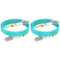 1.6ft/0.5m LC LC Multimode Fiber Patch Cables MMF, 50/125μm 10G/40G/100G LSZH by RamboCables