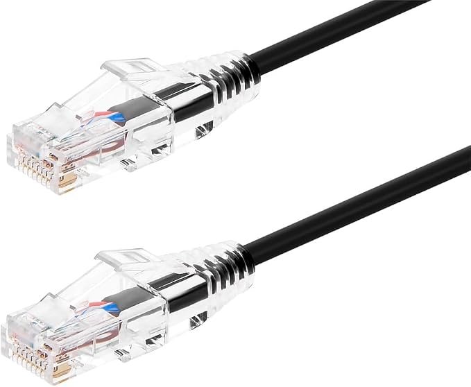 Monoprice Cat6 10ft Black Component Level Patch Cable UTP 28AWG 550MHz Pure by Monoprice