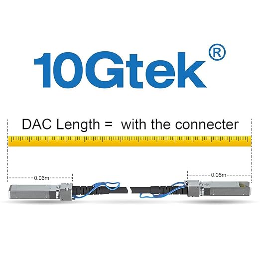 10Gtek 10G SFP+ DAC Cable, SFP+ to SFP+ Twinax Direct Attach Copper Passive - Image 4