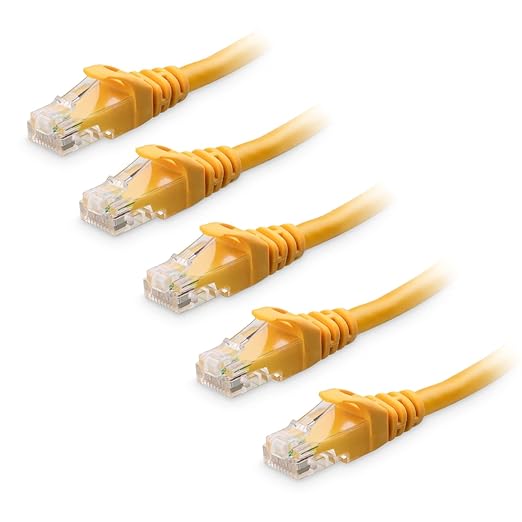 Cable Matters 10Gbps 5-Pack Snagless Cat 6 Ethernet Cable - 5ft by CableMatters