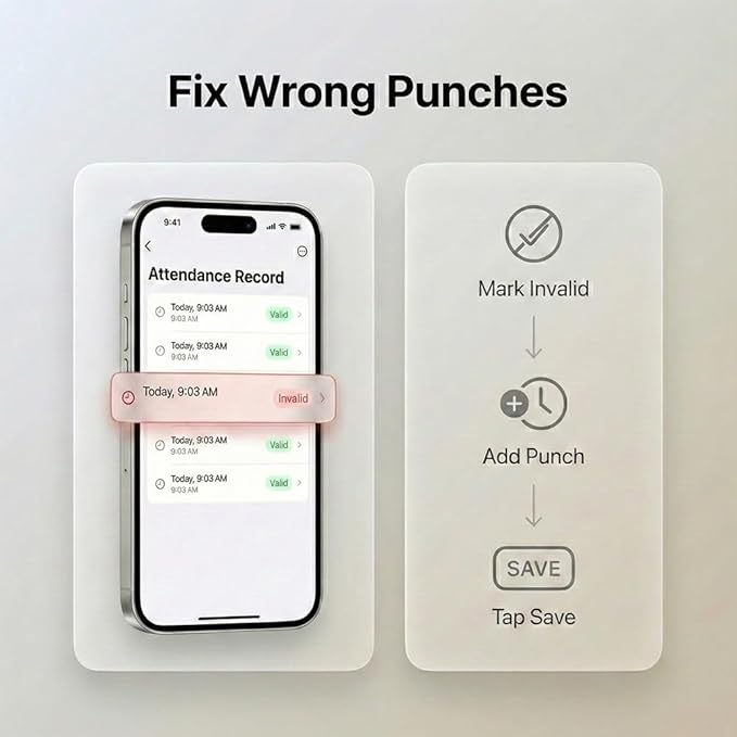 Time Clock System: App Control & 5s Fast Connection, Customizable Rules & 4 - Image 5