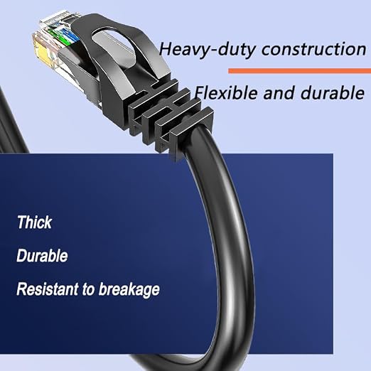 CAT6 Ethernet Cable 200FT 23AWG High Speed 500MHz 10Gbps Transmission Speed - Image 6