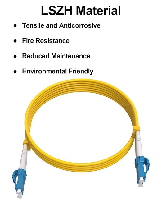 5-Pack OS2 SingleMode Fiber Patch Cable, 1G/10GB LC to LC SMF Optical Cables - Image 8
