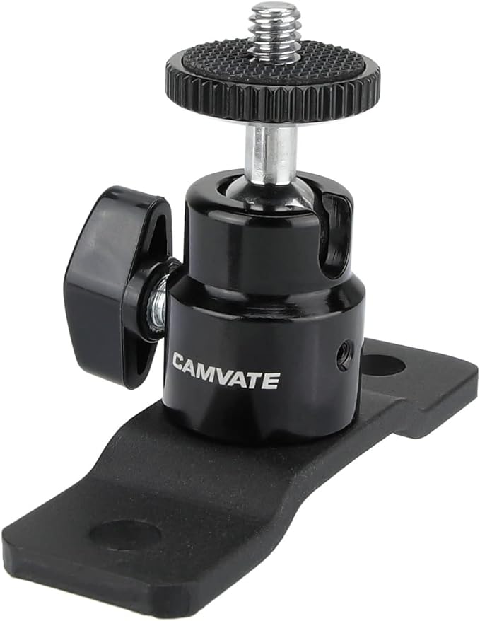 CAMVATE 1/4"-20 Ball Head with Bottom Pedestal Mount by CAMVATE