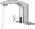 Touchless Bathroom Sink Faucets, Brushed Nickel by Greenspring