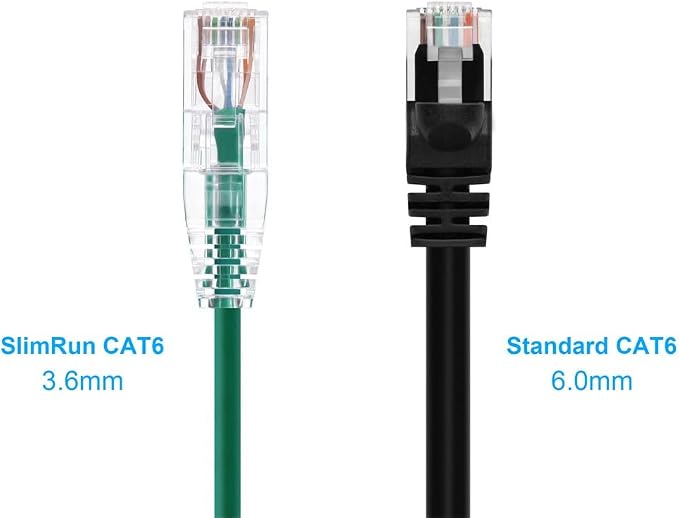 Monoprice Cat6 14ft Green Component Level Patch Cable UTP 28AWG 550MHz Pure - Image 2