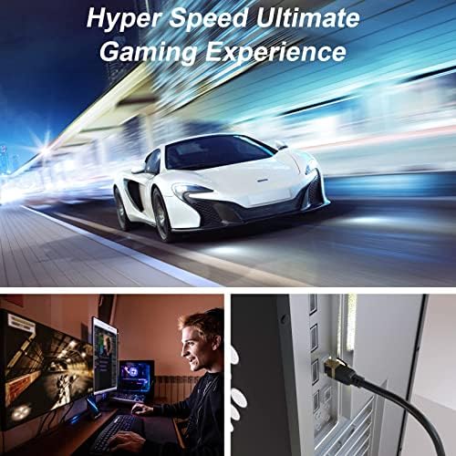 Cat 8 Ethernet Cable, 250FT High Speed Heavy Duty 26AWG Cat8 LAN Network Cable - Image 4