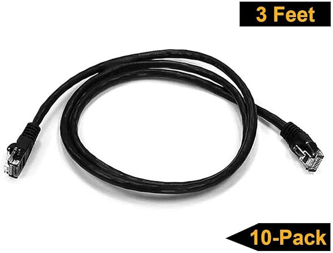 iMBAPrice 50' Cat5e Network Ethernet Patch Cable, 10 Pack - Image 3