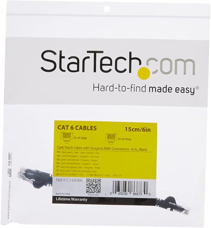 StarTech 6in CAT6 Ethernet Cable - Image 2