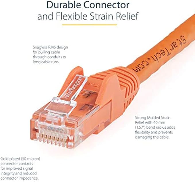 StarTech 8ft CAT6 Ethernet Cable - Image 3