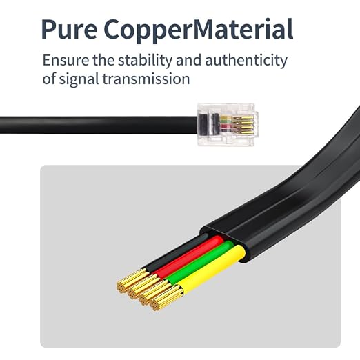 Phone Cable 25 Feet Long Telephone Line Cord - Image 4